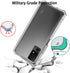 for TCL 40 XL Case, Crystal Clear Full-Body Rugged Hybrid Bumper Shockproof Protective Phone Case with Tempered Glass