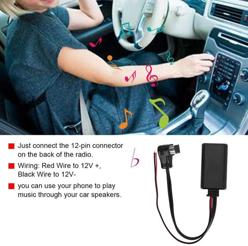 for IP Bus Bluetooth Senyar Car Bluetooth Adapter, Bluetooth AUX Adapter for Audio Stereo Module ABS