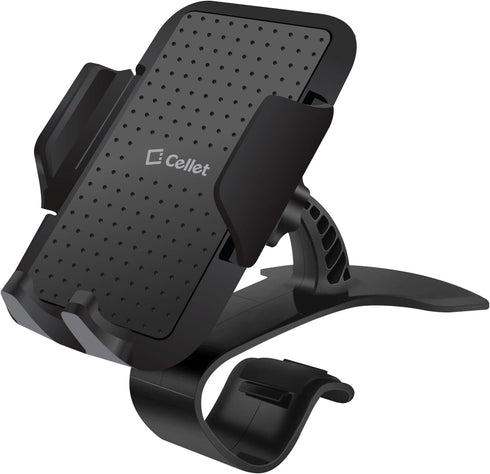 Cellet Adjustable Car Dashboard Smartphone Clip In Mount Compatible for iPhone 13 Pro 12 Pro Max Mini SE Galaxy S21