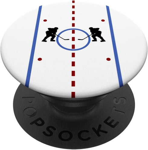 Hockey Players Rink Cool Ice Hockey Player Gift, PopSockets Swappable PopGrip