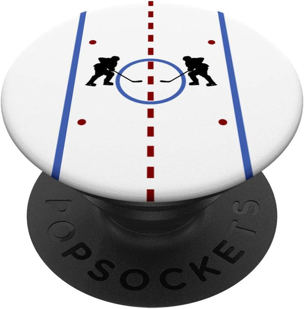 Hockey Players Rink Cool Ice Hockey Player Gift, PopSockets Swappable PopGrip