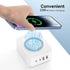 Multiple USB Charging Station, 60W Fast Charging USB C Block with 15W Wireless Charger, Multi Port Wall Plug