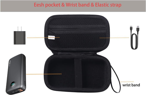 SANXIUY Travel Case Compatible with Portable-Charger IAPOS LOVELEDI OHOVIV SABANI RGVOTA Pxwaxpy FOCHEW,Storage Holder for Power Bank Black