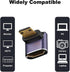 AreMe 8K (2 Pack), 90 Mini HDMI to HDMI Adapter Up and Down Degree Right Angle Mini HDMI Male to HDMI Female Converter