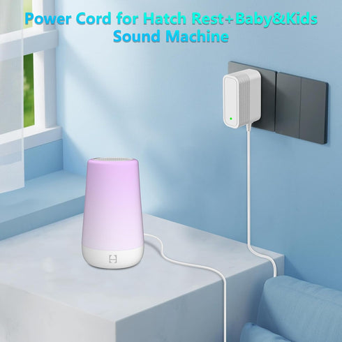 VOJSALDR 5V 5.9ft Power Cord for Hatch Rest Baby Sound Machine, Night Light, Sleep Trainer AC/DC Adapter Power Cord