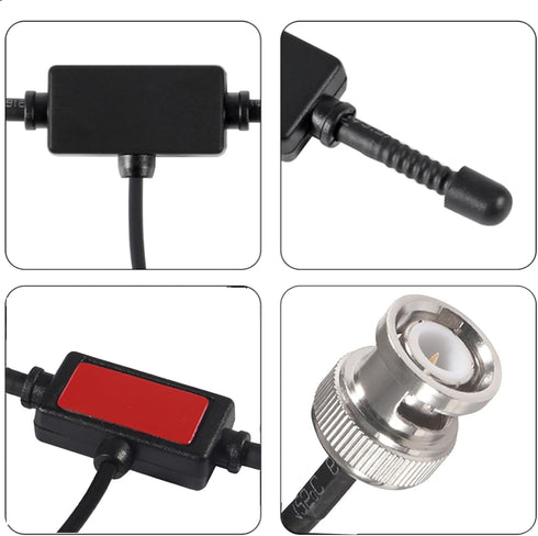 AEDIKO 20-1300MHz Police Radio Scanner Antenna Car Truck Adhesive Mount Ham Radio Mobile Scanner Antenna VHF UHF BNC