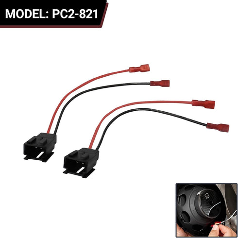 YYTQP 4 PC2-821 C2 1999-2015 PCS Door Speaker Wiring Harness, Audio Speaker Wire Cable Compatible with Peugeot Citroen