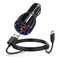 Fast Car Charger & 5ft USB Type C Charging Cable for TCL Flip Pro 10L 20 SE 30, Cricket Influence Icon 2/3, ATT Calypso