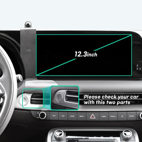 FICS Phone Holder Customized for Hyundai Palisade 2023, Palisade 2023 Accessories, Phone Mount
