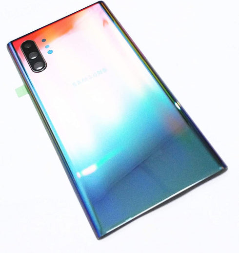 Galaxy Note 10 Plus Back Cover Glass Housing Door Replacement with Camera Lens Parts + Tools (Aura Glow)