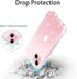 JJGoo iPhone 13 Case, Clear Glitter Soft TPU Shockproof Protective Bumper Cover for Women Girls, 6.1inch