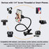 shenruifa 1/4 Inch 360 Adjustable Gooseneck Webcam Stand Phone Holder with Universal Screws, Flexible Arm Desk Bed