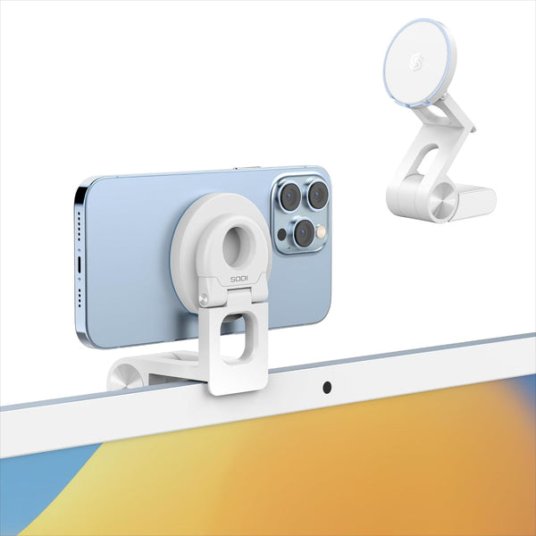 Continuity Camera Mount for Desktop Monitor & iMac, Detachable iPhone Webcam Mount for iPhone 15/14/13/12
