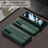 for Samsung Galaxy Z Fold 3 Case, with Wrist Strap & Screen Protector & S Pen Slot, Magnetic Hinge Protective Bumper