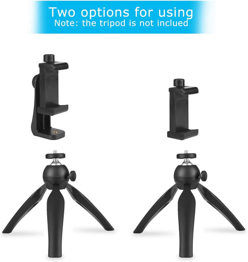 SharingMoment 1/4 inch Premium Smartphone Holder/Vertical and Horizontal Tripod Mount Adapter Rotatable Bracket