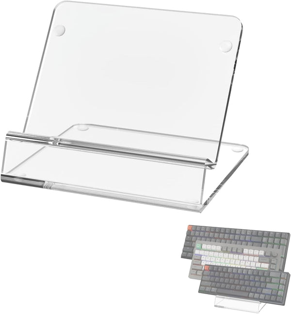 Geekria Keyboard Stands, Transparent Acrylic Mechanical Keyboard Display Stand, Gaming Keyboard Holder
