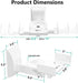 WALI Speaker Wall Mounts, Dual Side Clamping Bookshelf Mounting Bracket for Large Surround Sound Speakers, Holds up to