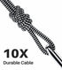 LDLrui 10ft USB-C Cable, 10Gbps Data Transfer, Nylon Braided QC 3.0 Fast Charging USB A to USB C Charger Cord for