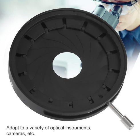 XZXCVN 1.5-34mm Adjustable Aperture Diaphragm Module, Aluminum Alloy, Inner Hole - Precise Light Control, Durable