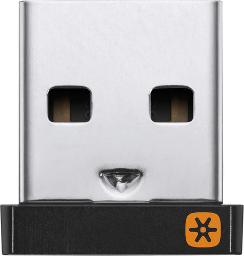 Logitech Unifying Receiver, 2.4 GHz Wireless USB Plug Compatible with Logitech Devices, Black