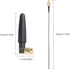 DAMGOO 2.4GHz 2dBi RF1.13 30cm Bluetooth WiFi Antenna SMA Male (Pin) with U.FL to SMA Female Pigtail Cable