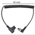 LSYRIA 5.5 2.1mm PIX-E7 PIX-E5 7 400s, 40inch D-Tap to Locking DC Monitor Power Cable, Right Angle Cable Suitable