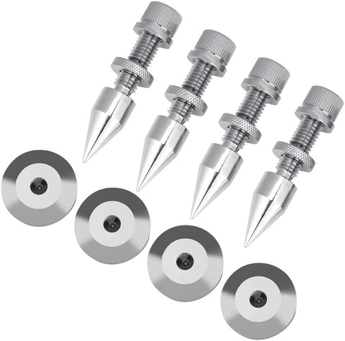 4 Pcs Speaker Spike Isolation Spikes, HiFi Speaker Shockproof Cone Base Pads for Speaker Frame