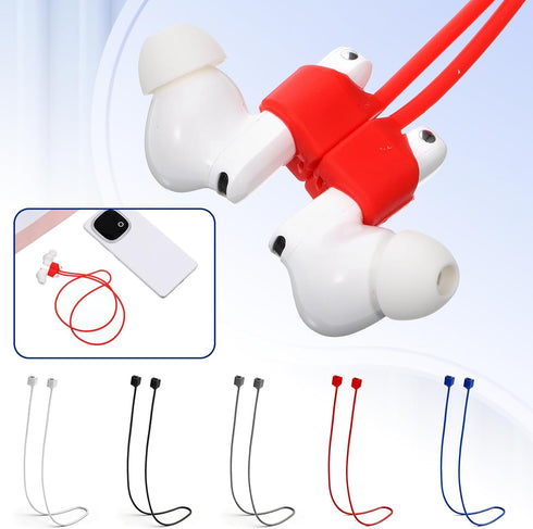 YBEATY 5 Pcs Magnetic Anti-Lost Straps Wireless Earbud Lanyards Soft Silicone Neck Rope Cord Sports Running Lanyard