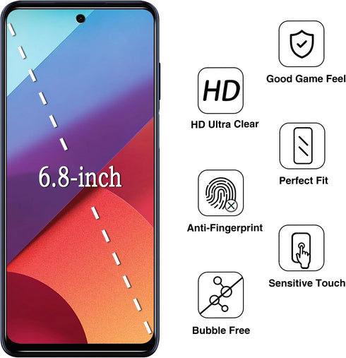 HPTech Privacy Screen Protector for Motorola Moto G Stylus 5G (2022) - 2 Pack, Anti Spy Tempered Glass, Bubble Free