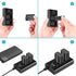 NEEWER NP-FW50 Camera Battery Charger Set, Compatible with Sony ZV-E10 A7 Series, 2 Pack 1100mAh Batteries, Dual Charger