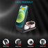 Wireless Charger, 3 in 1 Qi-Certified Folding Fast Charging Station for iPhone 14/13/12/11, Apple Watch, AirPods