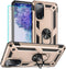 Yiakeng Samsung Galaxy S20 FE Case with HD Screen Protector, Military Grade Protective Case with Ring