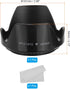 PATIKIL 72mm Camera Lens Hood, Flower Lens Hood Protector with Cloth for Anti-Reflection Blocks Excess Sunlight Enhance Camera Photography for Nikon, for Fujifilm, for Pentax, for Leica