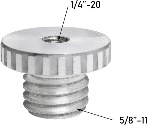 2PCS 1/4 to 5/8 Screw Tripod Adapter Threaded Screw Adapter for Tripod Laser Level
