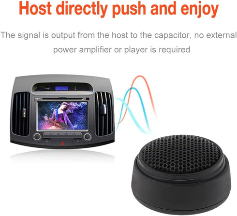 Car Tweeters, 2pcs Universal 1000W Dome Tweeter Sound Speakers for Auto Music Stereo