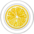 PopSockets PopGrip for MagSafe, Yellow Lemon Pattern Slice for Boys Girls Lemon Print Black