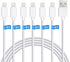 Sundix 6-Pack iPhone Charger, 3FT Lightning Cable for iPhone 14/13/12/11/XS/XR/8/7 and more.