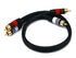 Monoprice 1.5ft Premium 2 RCA Plug/2 RCA Plug M/M 22AWG Cable
