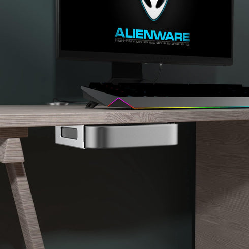IFCASE Mac Mini M2 Mount - Heat Dissipation Design Anti-Scratch Under Desk Wall Mount Stand for Mac Mini