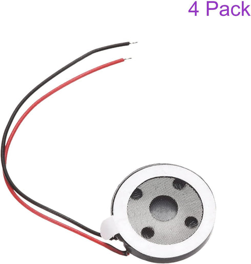 DMiotech 4 Pack Mini DIY Magnetic Speaker, 1W 8 Ohm, 15mm Diameter Internal Replacement Loudspeaker for Mobile Phone