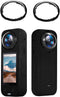 LICHIFIT Rotating Transparent PC Plastic Protective Lens Cover for Insta360 X4 Action Camera