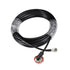 Eightwood NMO 3/4 Inch Mount to Mini-UHF Male Extension Cable | RG58 16.4 Feet for Two-Way Radio
