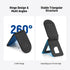 NEEWER PA139 Magnetic Phone Desk Tripod Stand Selfie Stick, Multi Angle Foldable Lightweight Portable Leather Cell