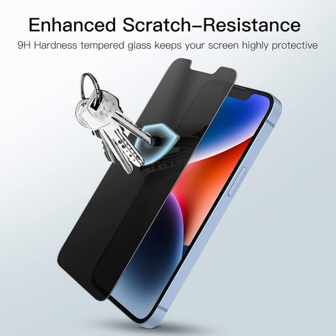 JETech 2-Pack Privacy Screen Protector for iPhone 14 Plus 6.7-Inch, Anti-Spy Tempered Glass Film