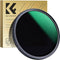 K&F Concept 62mm Variable Neutral Density Lens Filter ND8-ND2000 (3-11stop) for Camera Lens (D-Series)