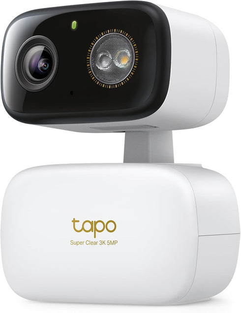 Tapo 3K 5MP Pan/Tilt Indoor/Outdoor Security Camera, Free Person/Vehicle/Baby Cry Detect & 360