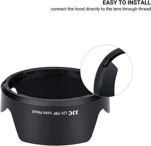 JJC EW-78F Lens Hood for Canon RF 24-240mm F4-6.3 is USM, Reversible Shade Compatible with 72mm Filter