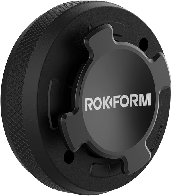 Rokform Phone Case Mount - Secure Aluminum Dash Holder, Compatible Twist Lock Cases (Black)