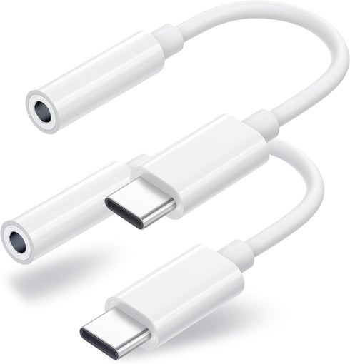 Duyasurs 2 Pack USB C to 3.5mm Headphone Jack Adapter, USB C to