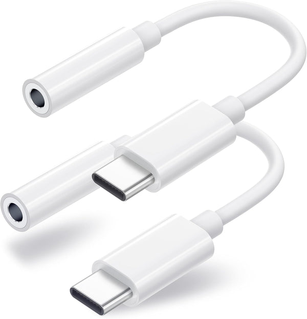 Duyasurs 2 Pack USB C to 3.5mm Headphone Jack Adapter, USB C to